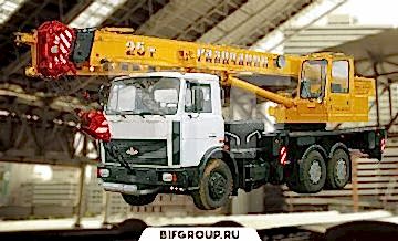 Аренда автокрана грузоподъемностью 20 тонн