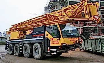 Аренда автокрана Liebherr LTM 1050-3.1 грузоподъемностью 50 тонн
