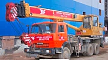 Галичанин 25 т / 28 м Аренда автокрана Галичанин КС-55713-1В Галичанин на базе шасси Камаз-65115 25 тонн