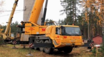 Аренда автокрана Grove GMK4100L грузоподъемностью 100 тонн GROVE GMK4100L - аренда автокрана, стрела 60 м, грузоподъемность 100 тонн.
