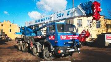 Галичанин 32 тонны Аренда автокрана КС-55729-1В Галичанин на базе шасси Камаз-6540 грузоподъемностью 32 тонны