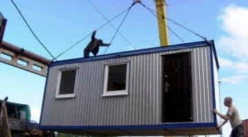 Перемещение бытовки контейнера